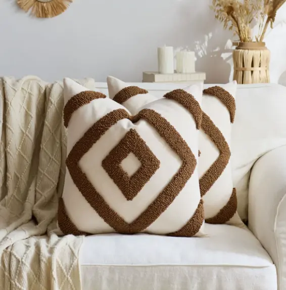 Throw Pillow Cover Modern Light-luxury High-end Pillowcase Lumbar Support Cushion