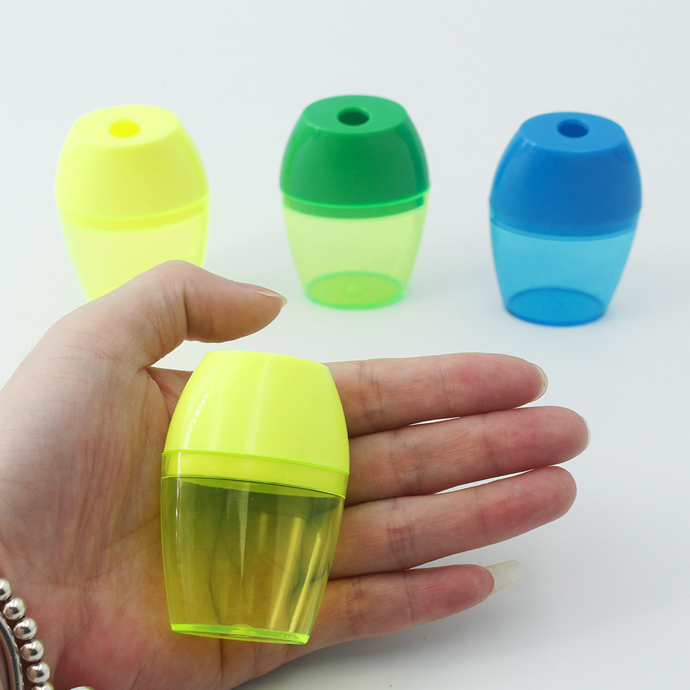 Plastic Pencil Sharpener Classic Multi-Color Pencil Sharpener School Supplies