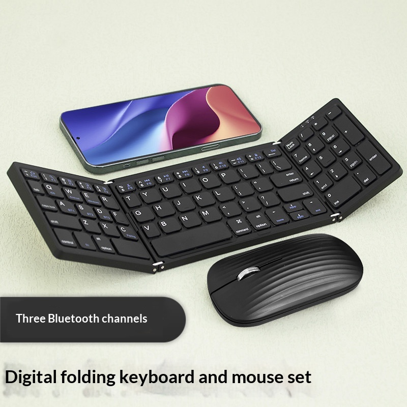 Portable Office Rechargeable Foldable Keyboard And Mouse Combo 5