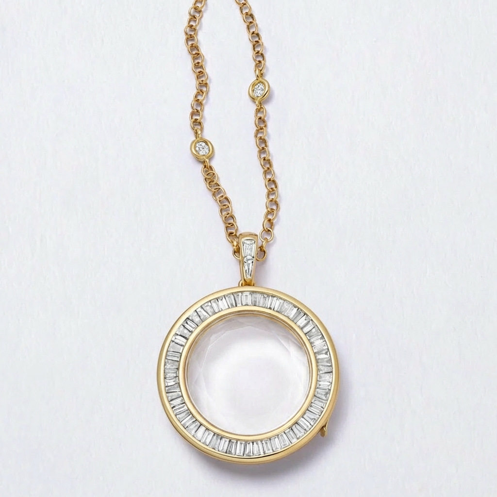 Colorful Zircon Hollow Openable Necklace