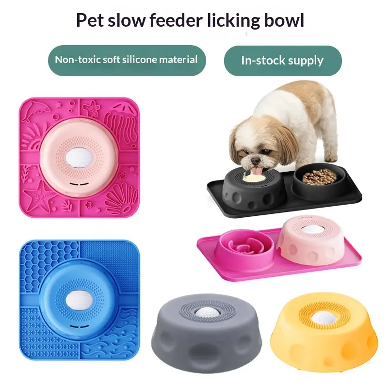 Slow-Feeding Bowl Spherical Non-Slip Pet Licking Bowl