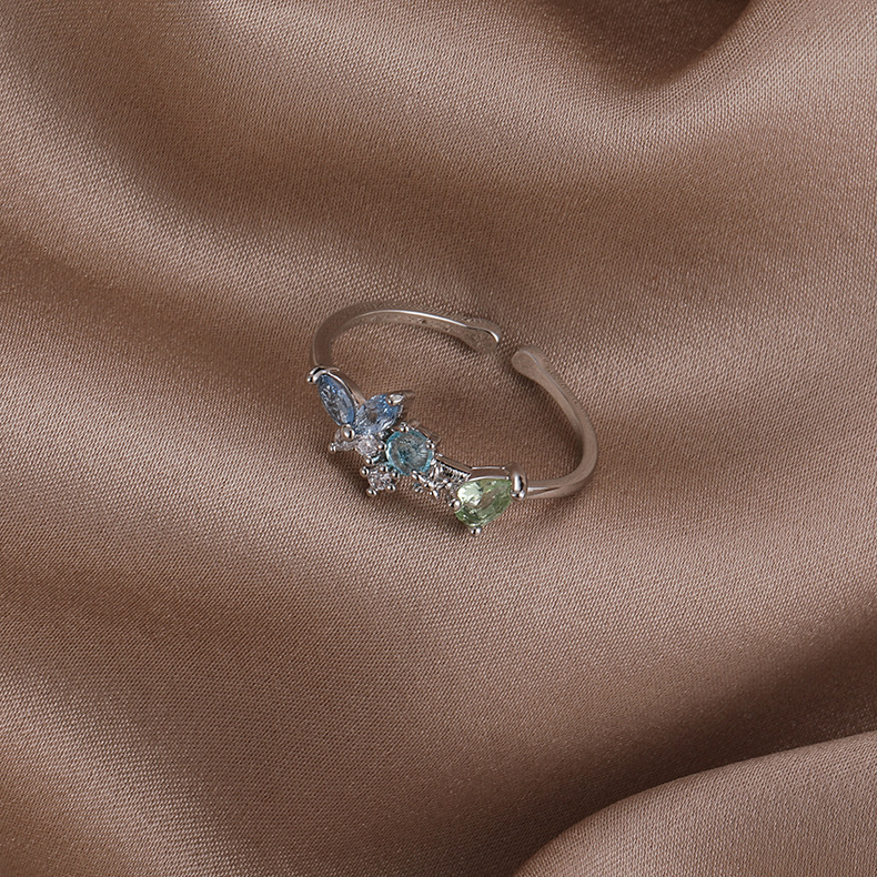 Shell-shaped Flower Ring Adjustable For The Index Finger