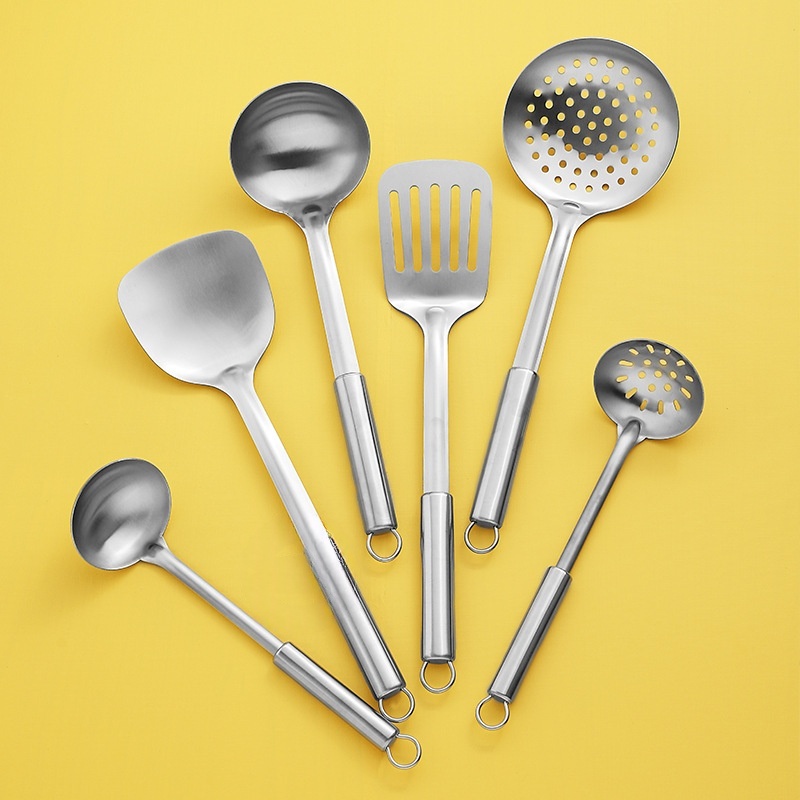 Stainless Steel Cookware 7-Piece Set Cooking Spoons Shovels And Utensils For The Kitchen — foto 5