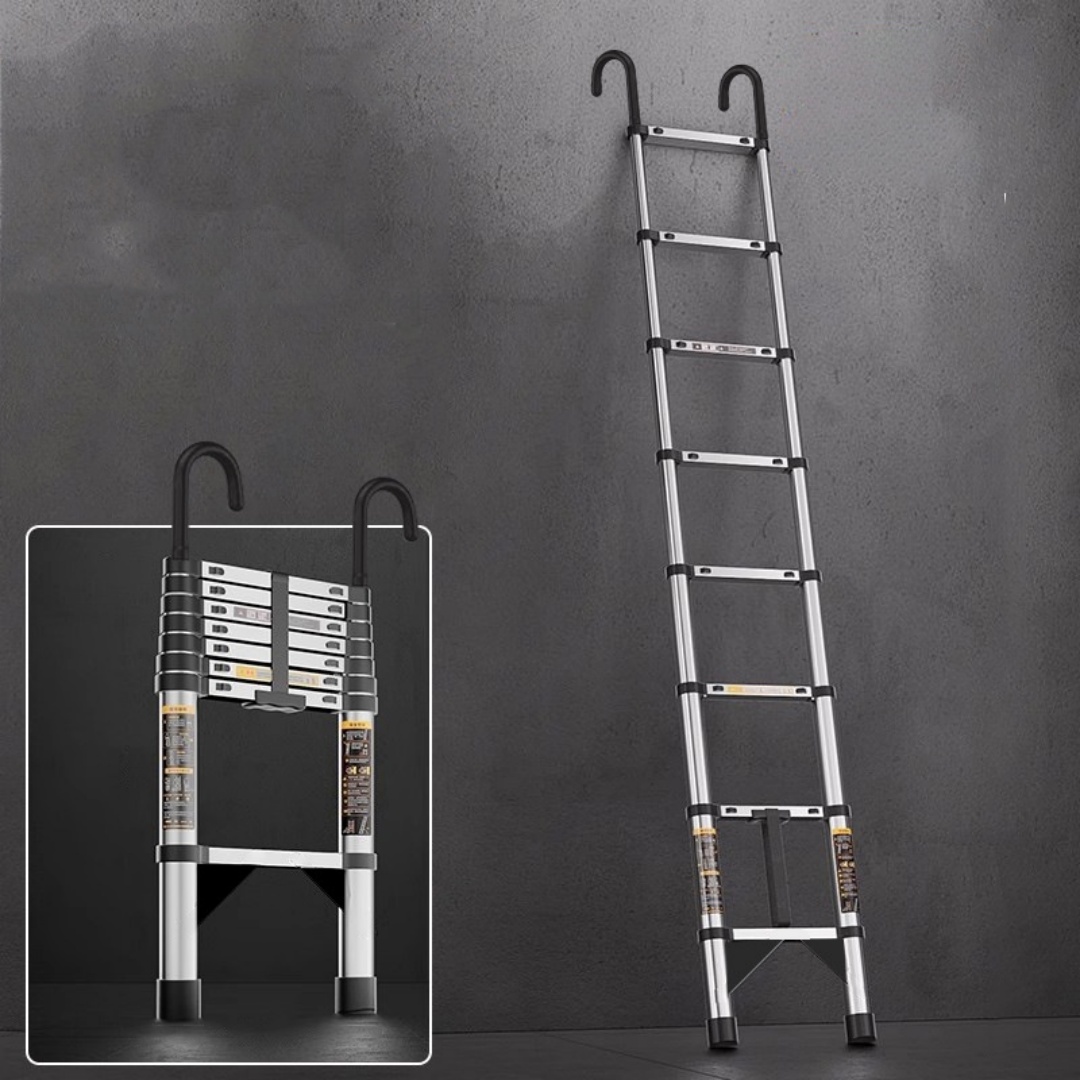 Telescopic Ladder With Hook Stainless Steel Straight Ladder For Construction Work