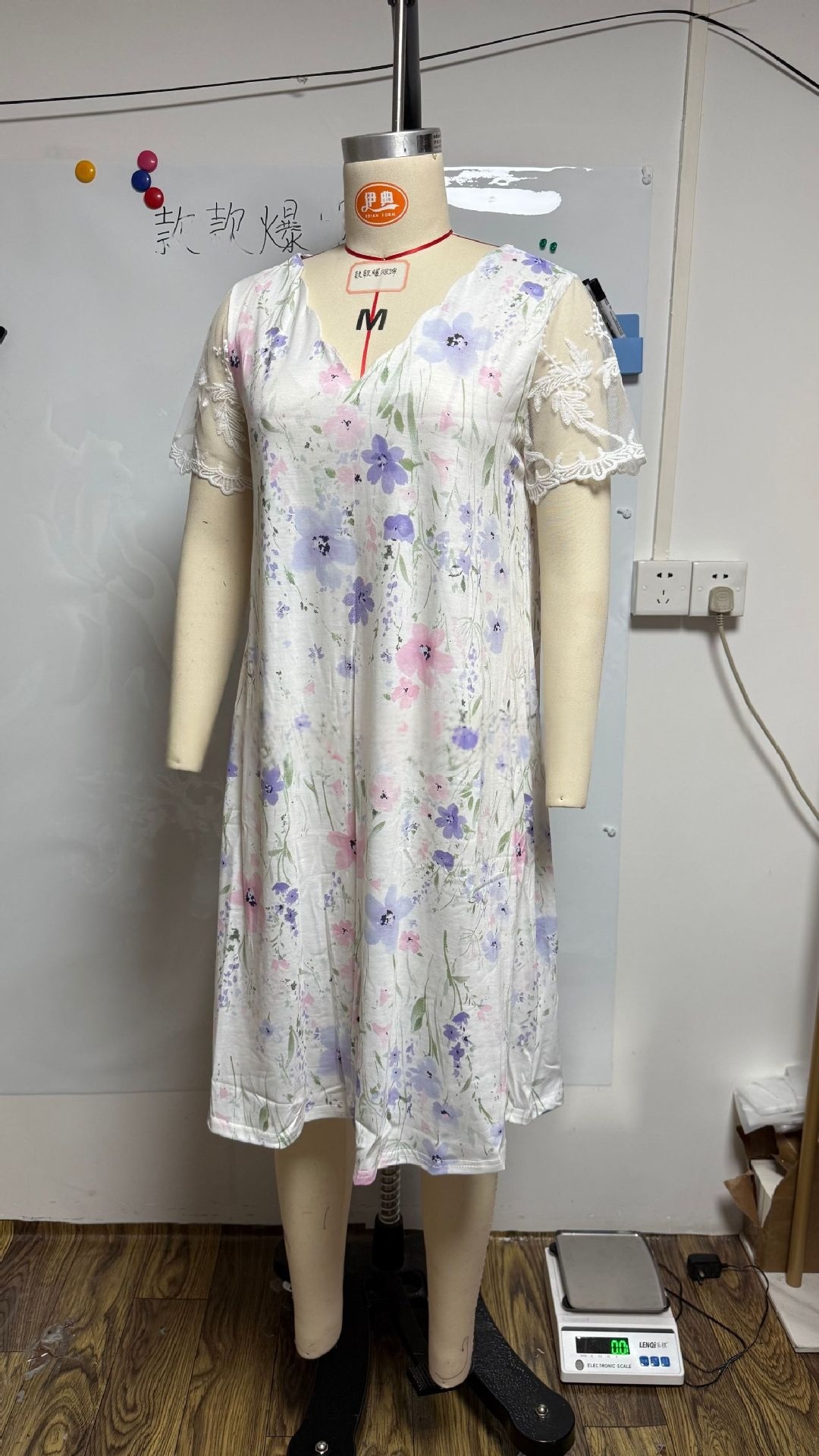 Women's A-Line Midi Dress – back view showing silhouette and fabric drape