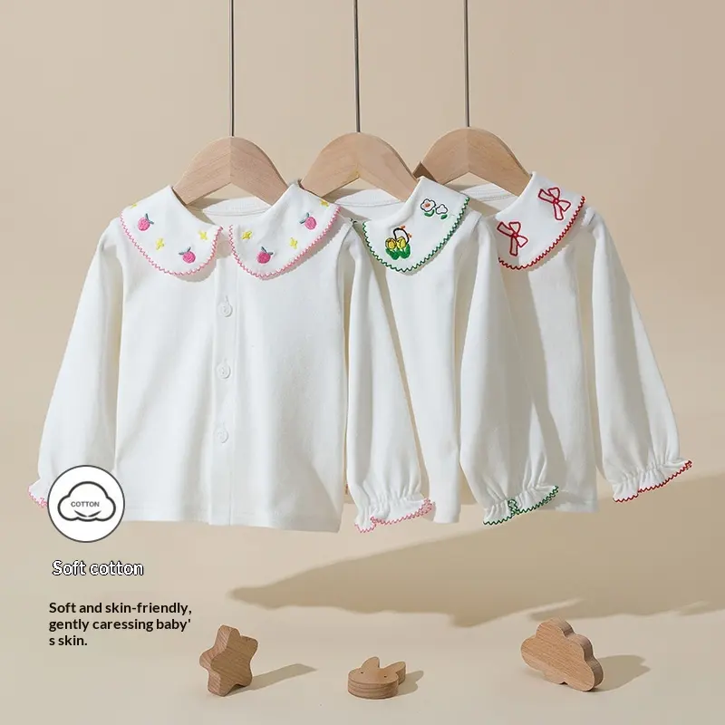Girls' Spring Clothing Cotton T-shirt Top