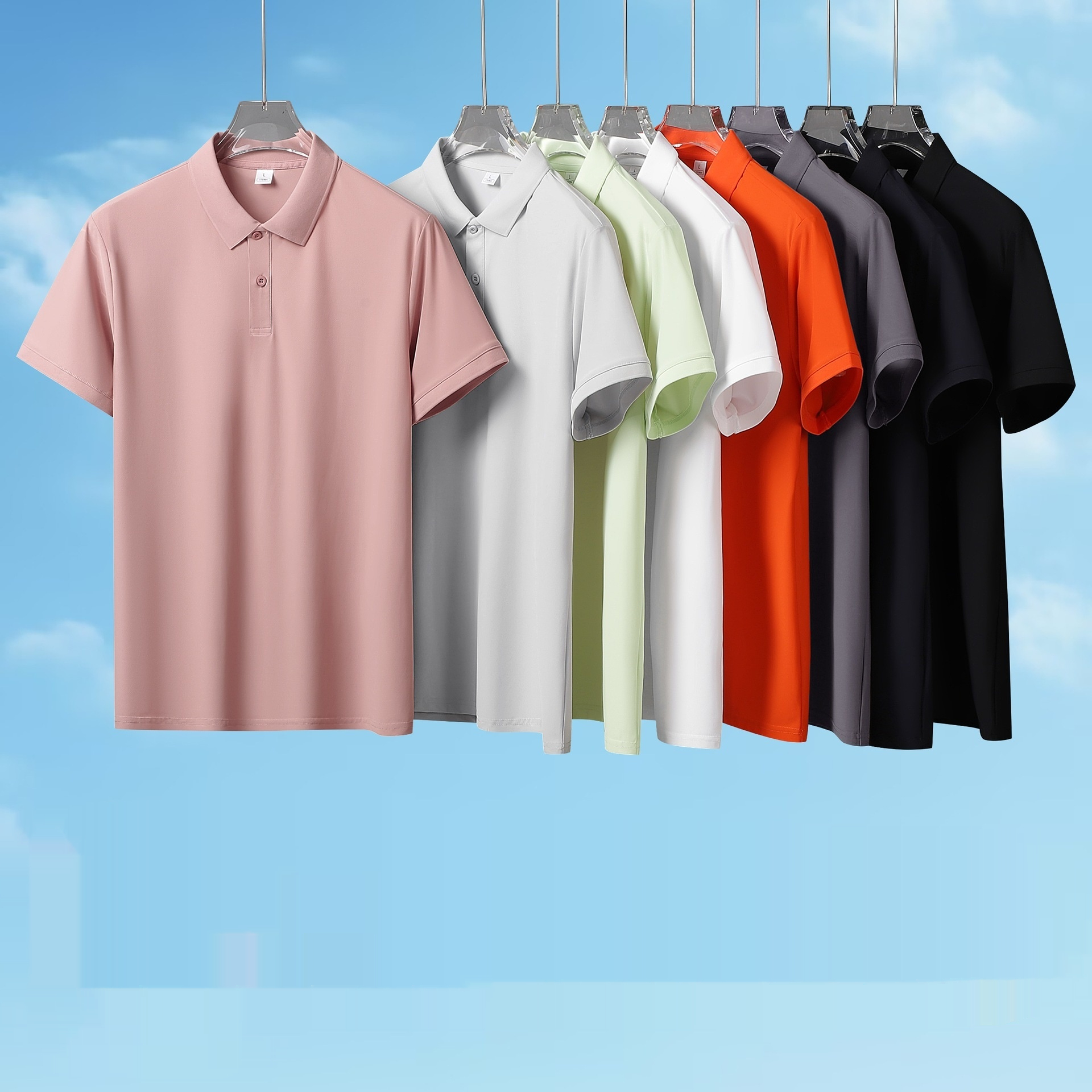 Men's Spring Summer Quick-Dry Outdoor New Simple Ice-Feel Polo Shirt