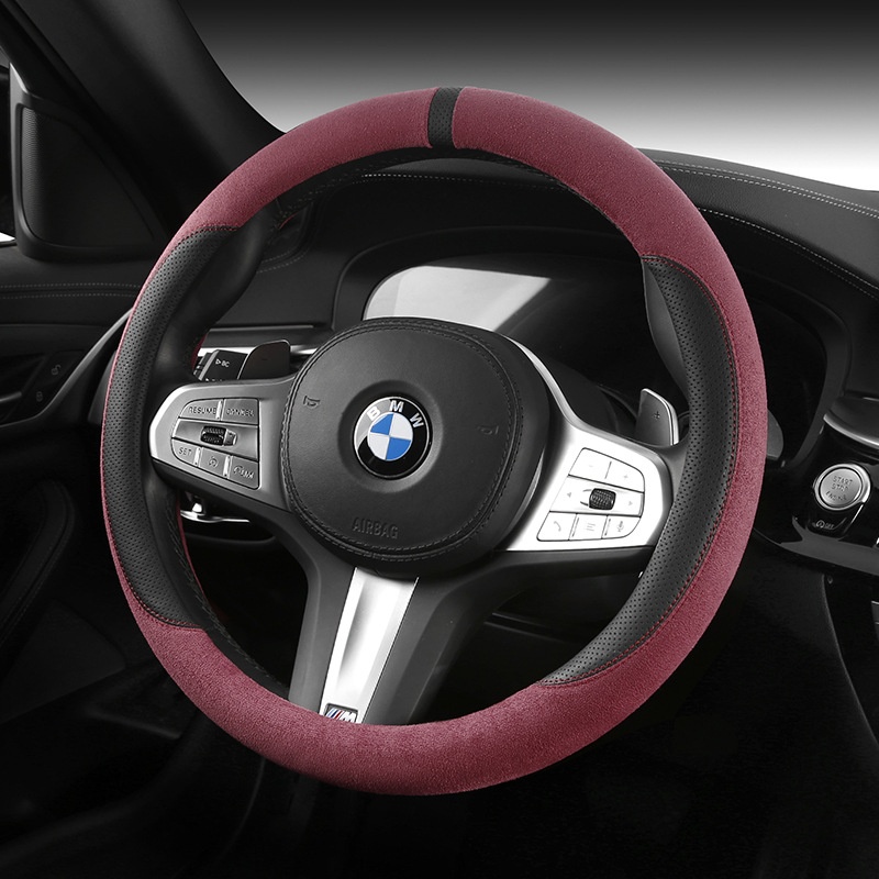 New Deer Skin Velvet Car Steering Wheel Cover