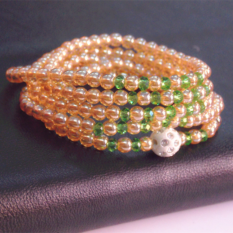 Non Fading Yellow Crystal Women's Bracelet