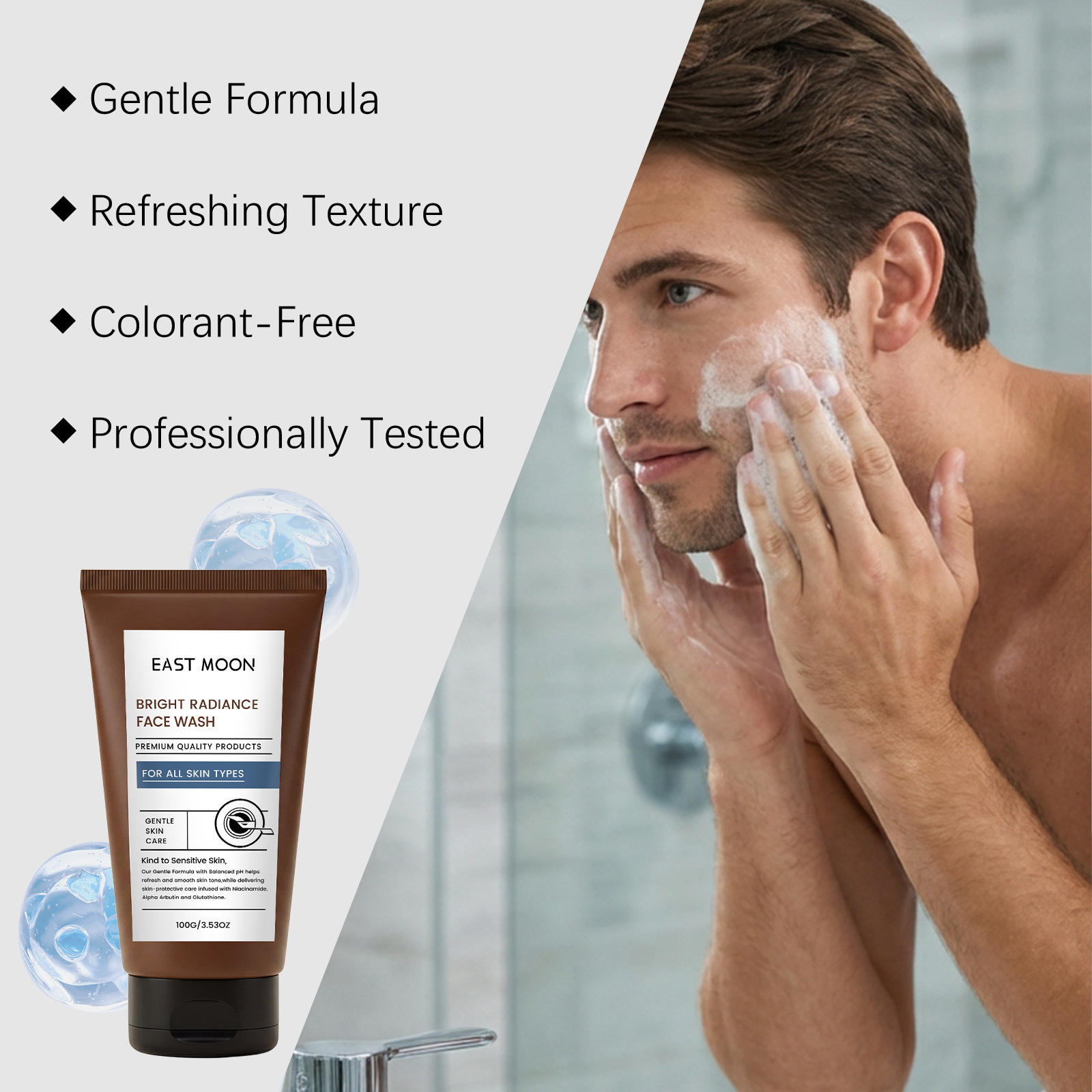 Bright Radiance Face Wash for All Skin Types | Niacinamide Cleanser — view 4