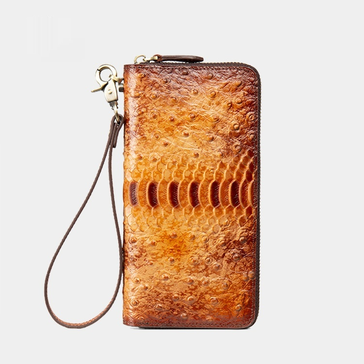 Ostrich-Grain Leather Wallet, picture 2 of 2