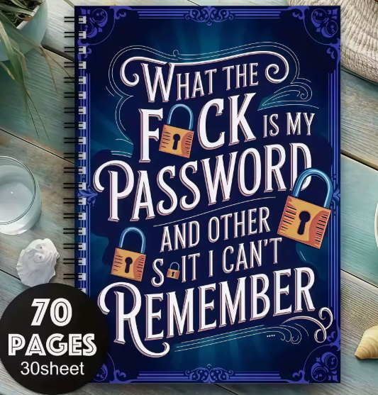 Password Notebook Notepad Coil Notebook 5