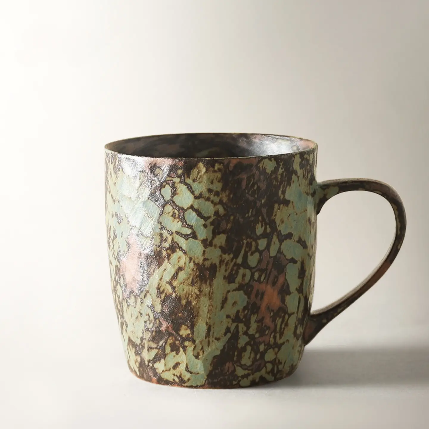 Kiln-Changed Japanese-Style Retro Ceramic Coffee Mug