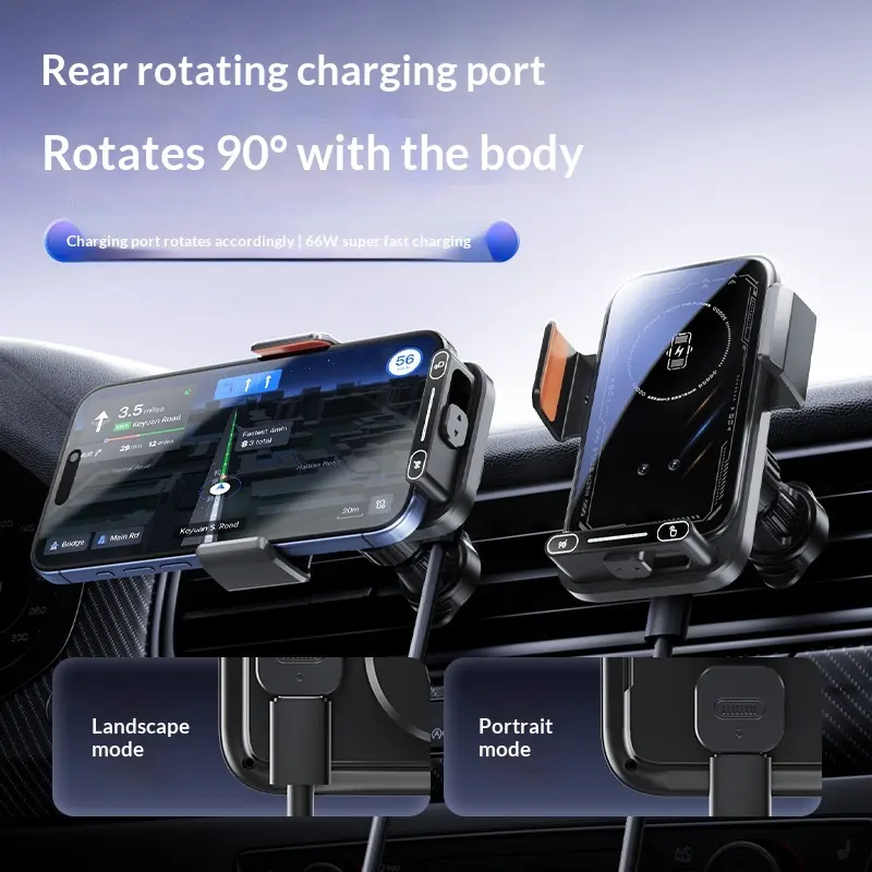 In-car Electric Magnetic Charging Mount