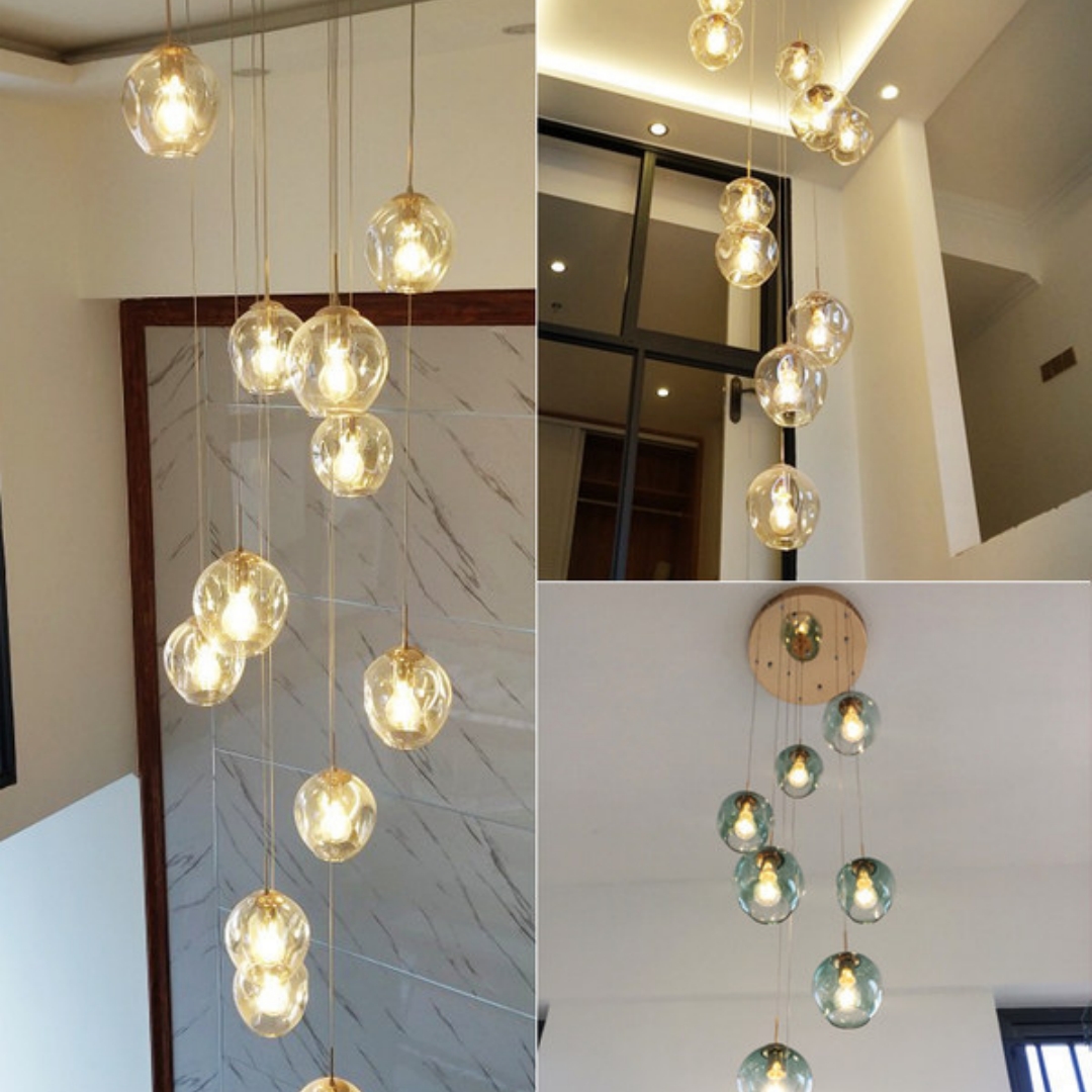 Modern Minimalist Stairwell Pendant Light