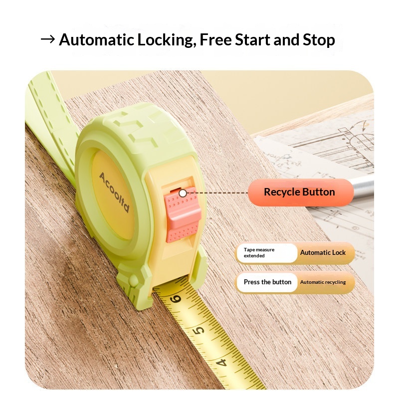 Household 5-meter Tape Measure Safe Cut-resistant High Precision 4