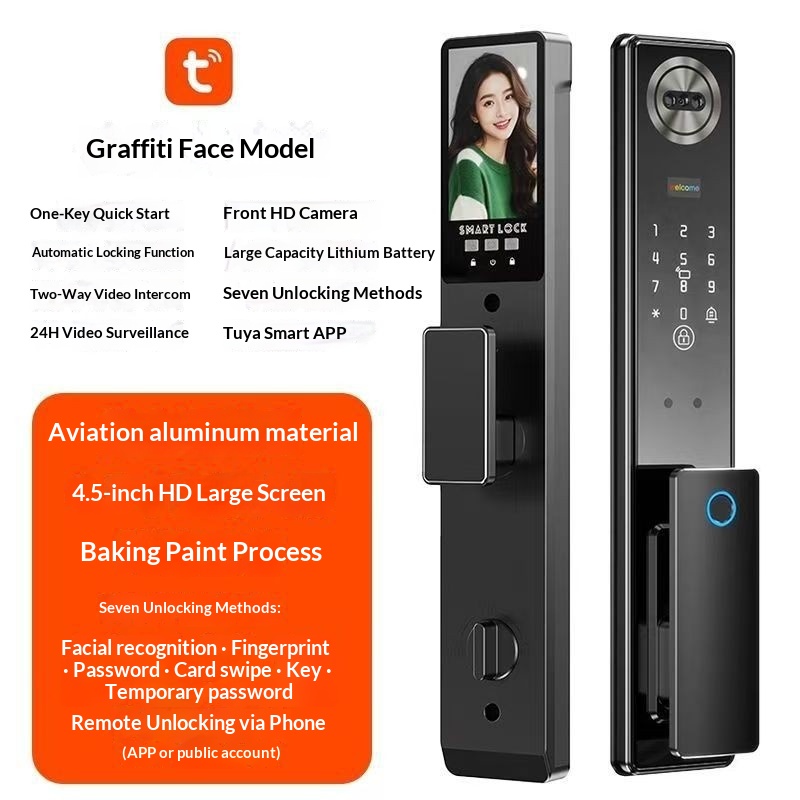 Password Lock Surveillance Camera Door Lock Smart Lock
