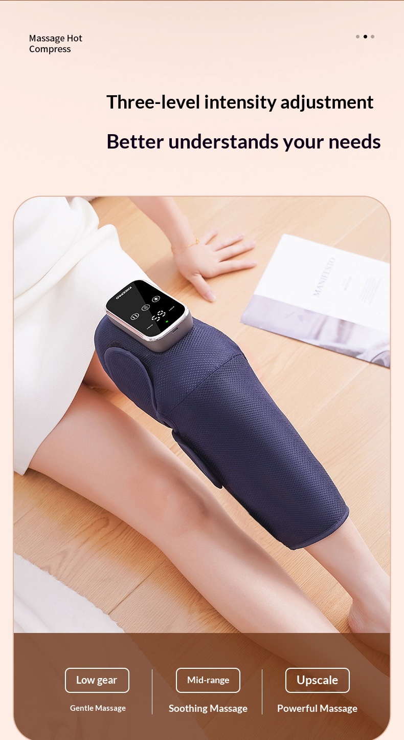 Electric Heated Knee Brace - Adjustable Temperature Warmth Therapy Support for Joint Pain Relief Cold Legs Elderly Use Portable Heat Massage Knee Wrap 951453f8 Bc58 4908 Bb79 Ed110c69978f Trans