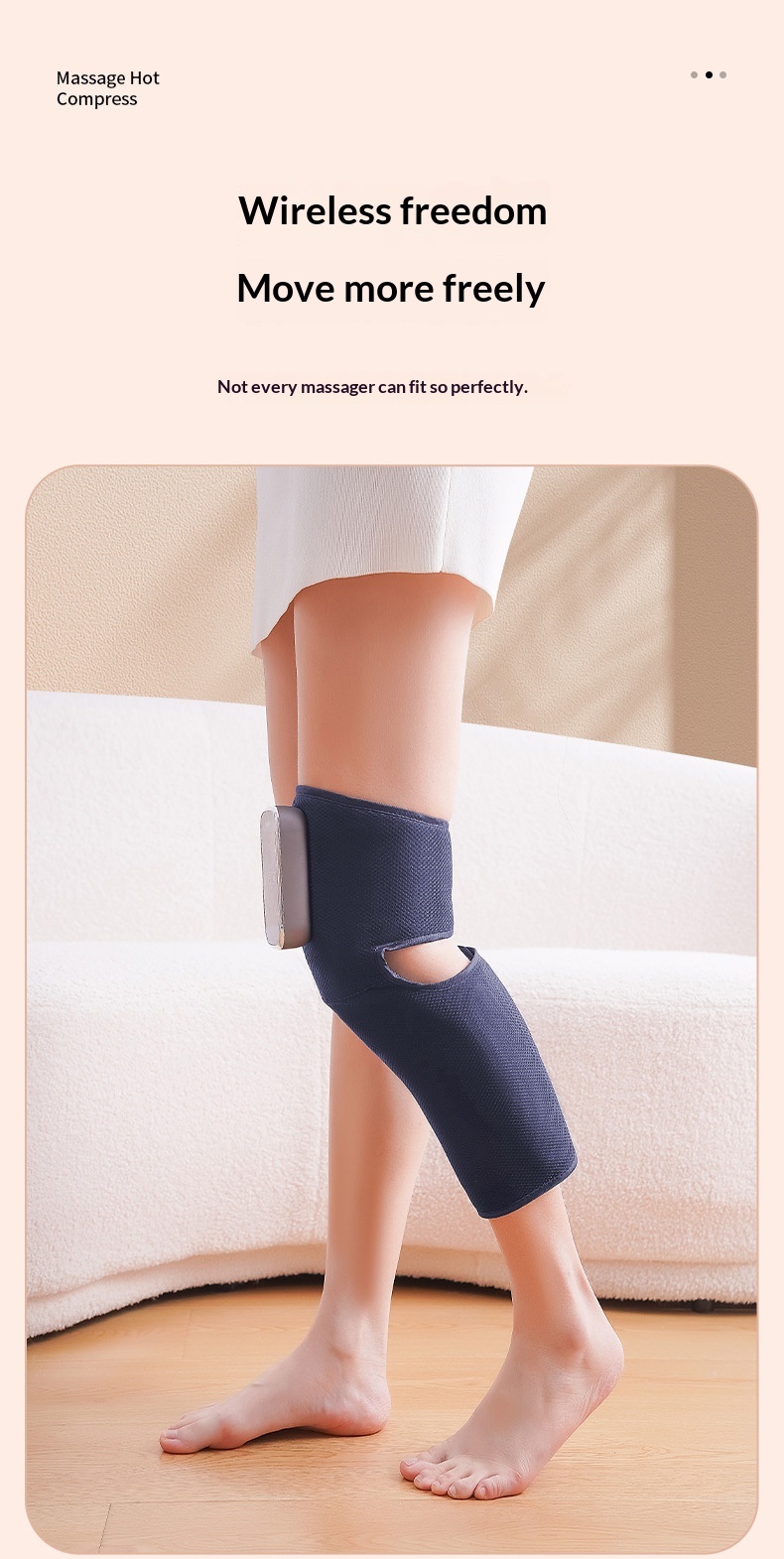 Electric Heated Knee Brace - Adjustable Temperature Warmth Therapy Support for Joint Pain Relief Cold Legs Elderly Use Portable Heat Massage Knee Wrap D925e0a2 1066 4f41 906b 40b4c473682c Trans