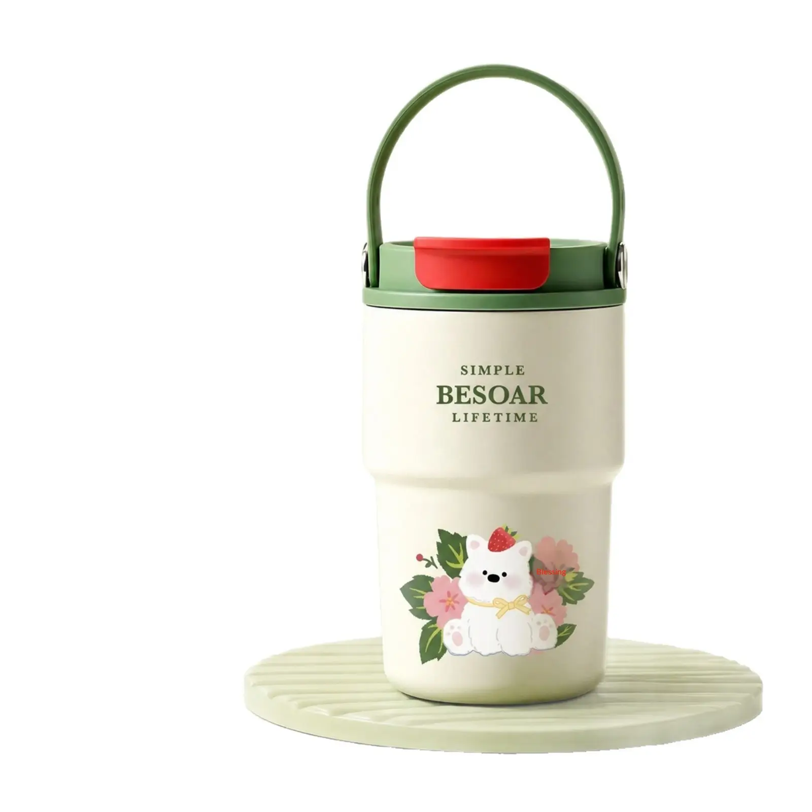 Ceramic-Inner Double-Drink Insulated Coffee Mug