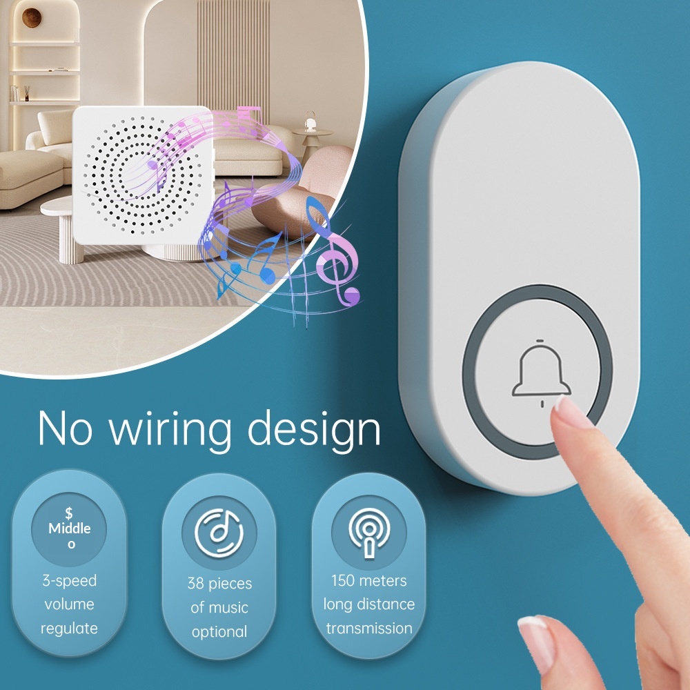 USB Powered Wireless Home Doorbell