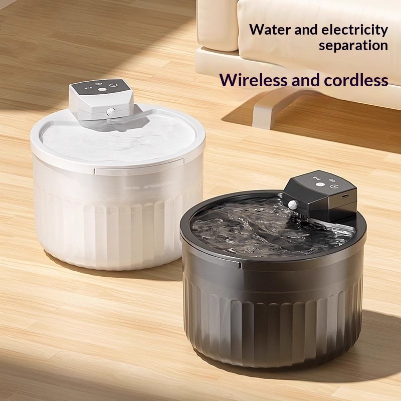 Large-Capacity Wireless Induction Cat Water Fountain Filter