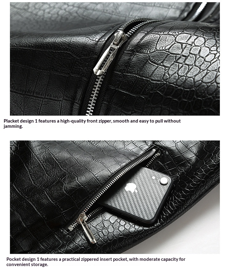 Slim Fit Synthetic Leather Jacket for Men, Ultra-Short Slim Fit Synthetic Leather Jacket for Men, Ultra-Short