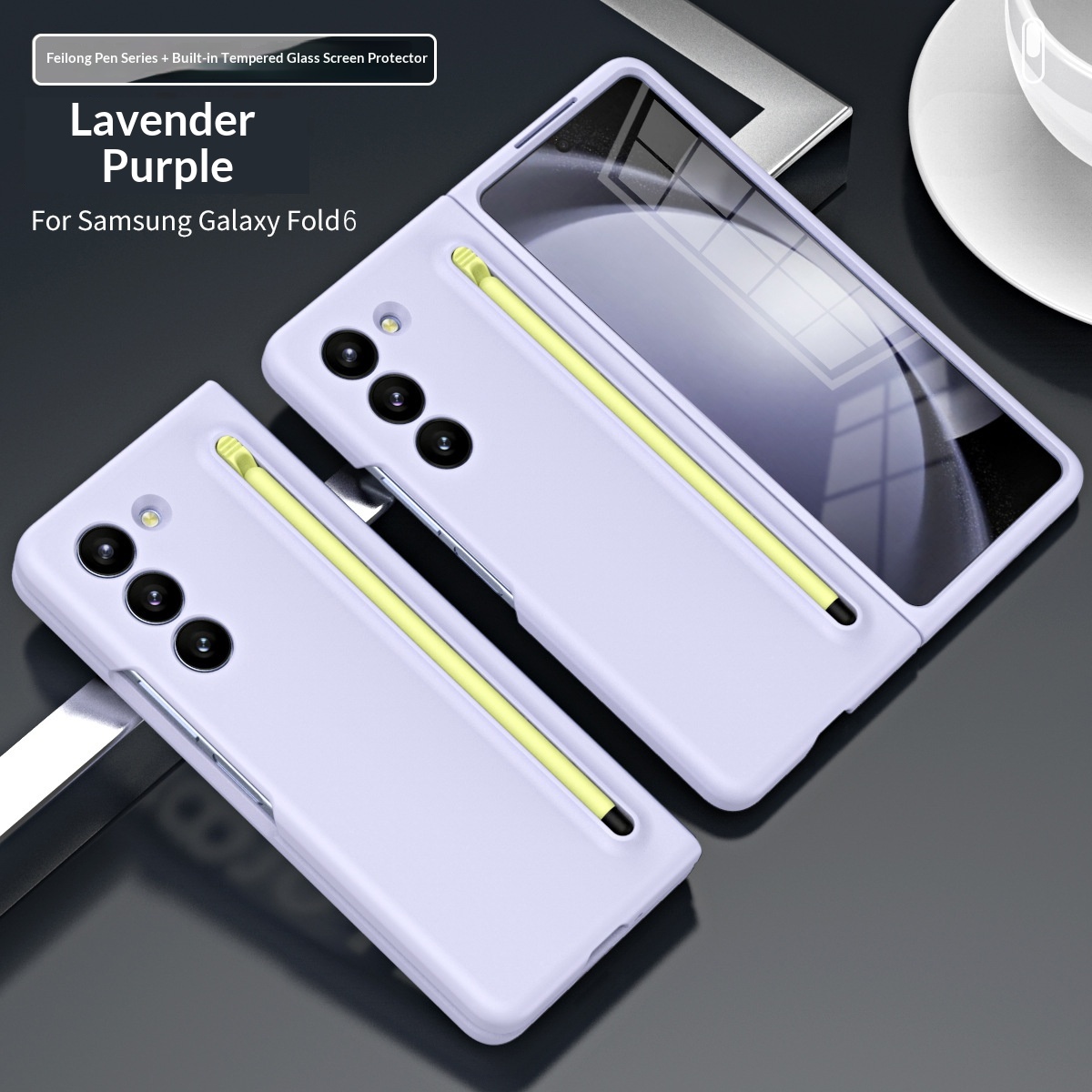 Phone Case With A Skin-feel Hard Shell Pen Slot Storage Strap And Stylus Protection 4