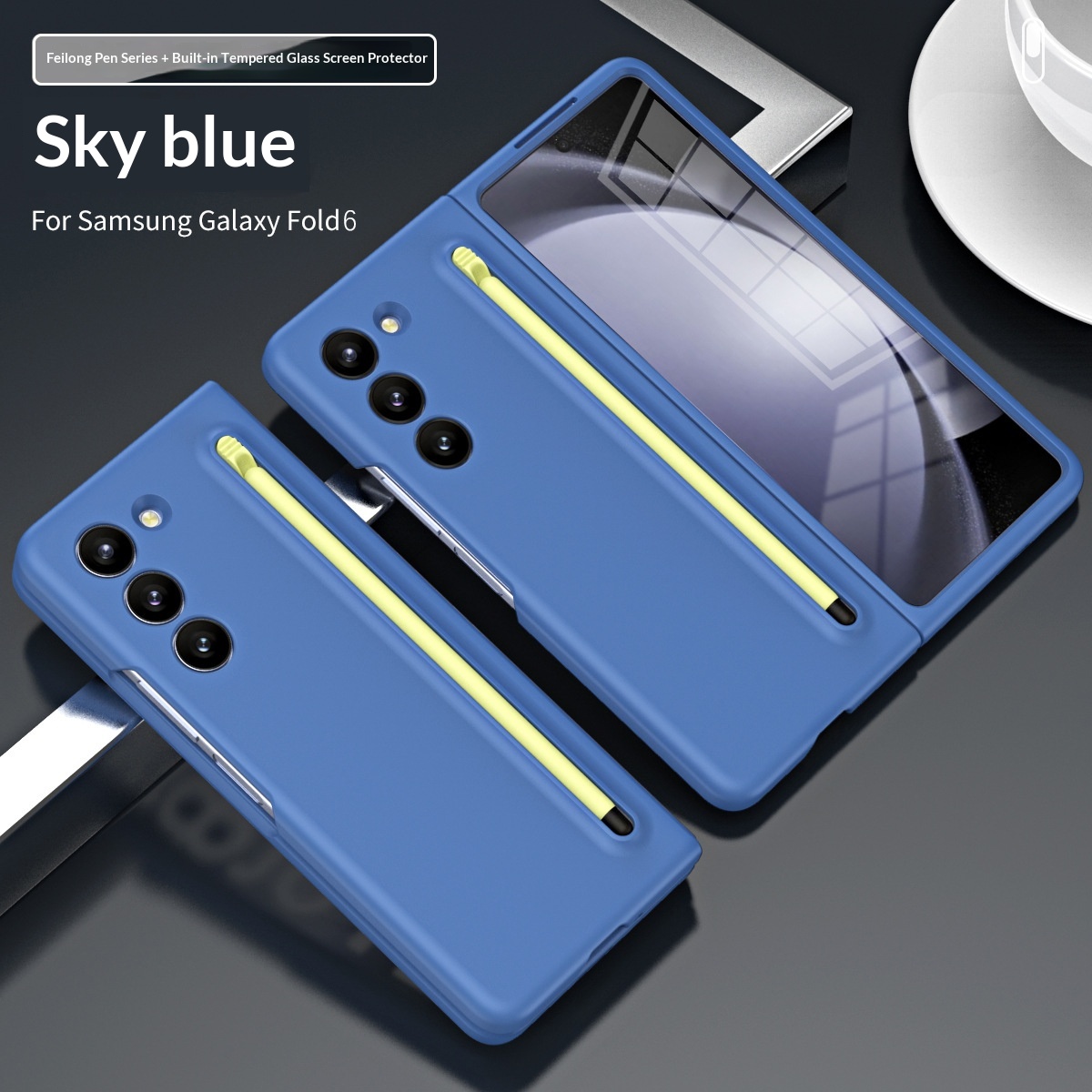 Phone Case With A Skin-feel Hard Shell Pen Slot Storage Strap And Stylus Protection 9