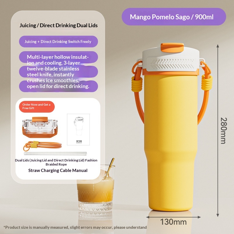 Stainless Steel Insulated USB-Powered Portable Juice Cup — foto 8