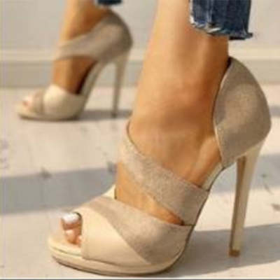 Women's Plus-Size Stiletto-Heel Peep-Toe Sandals — detail view 5