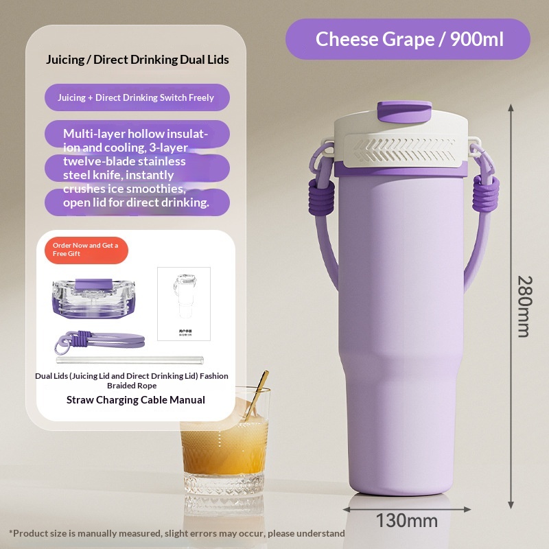 Stainless Steel Insulated USB-Powered Portable Juice Cup — foto 5