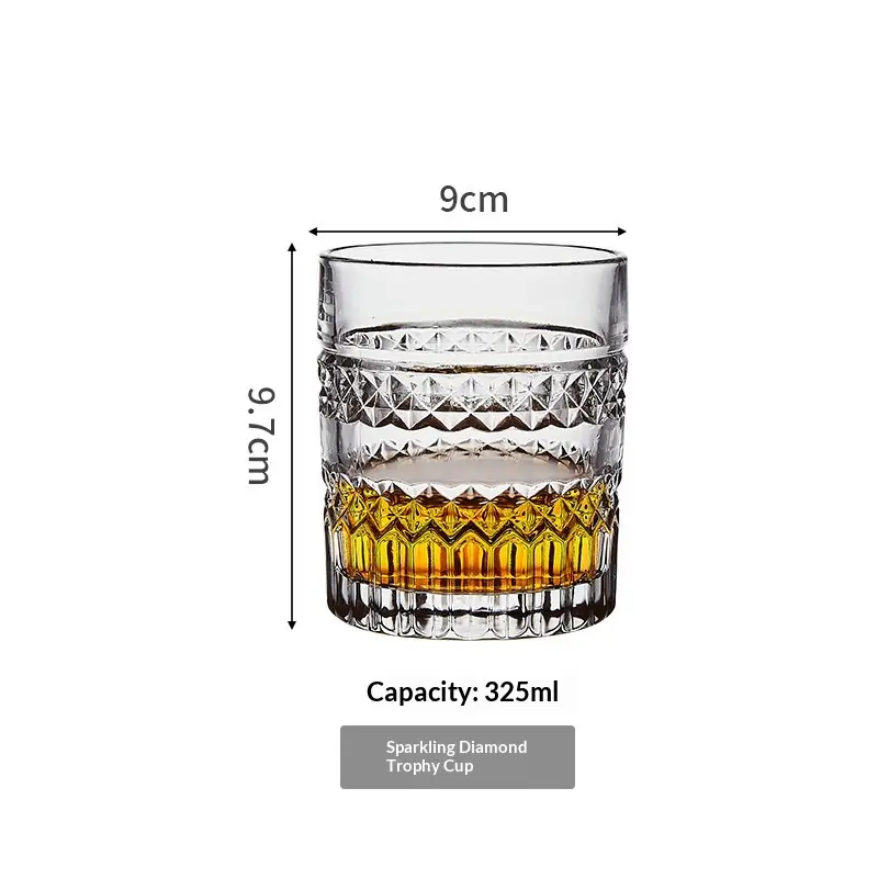 Crystal Glass Thickened Whiskey Glass