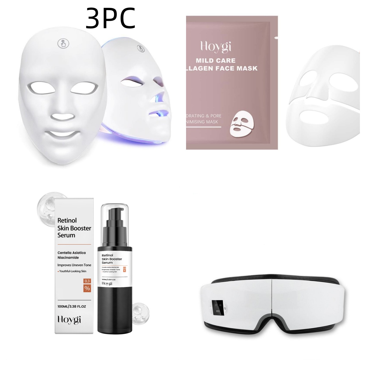 LED Home Beauty Facial Mask With Red And Blue Light