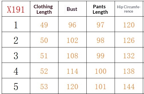 Women's Plus-Size Buttoned Vest & Pants Set size chart – measurements for S, M, L, XL, 2XL in inches