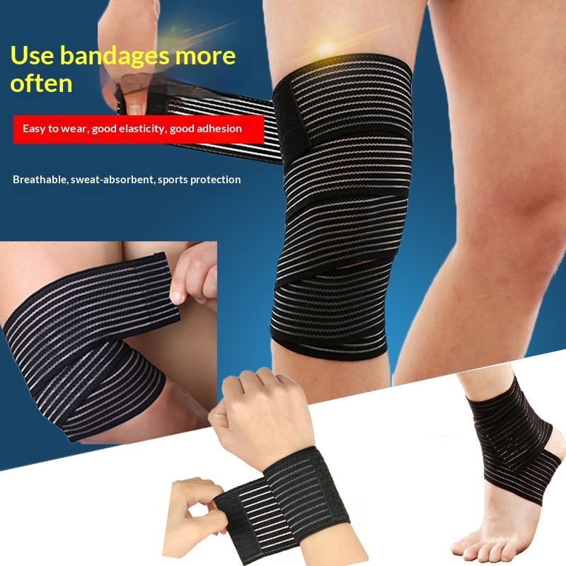 Wrap-around Elastic Self-adhesive Compression Knee Brace