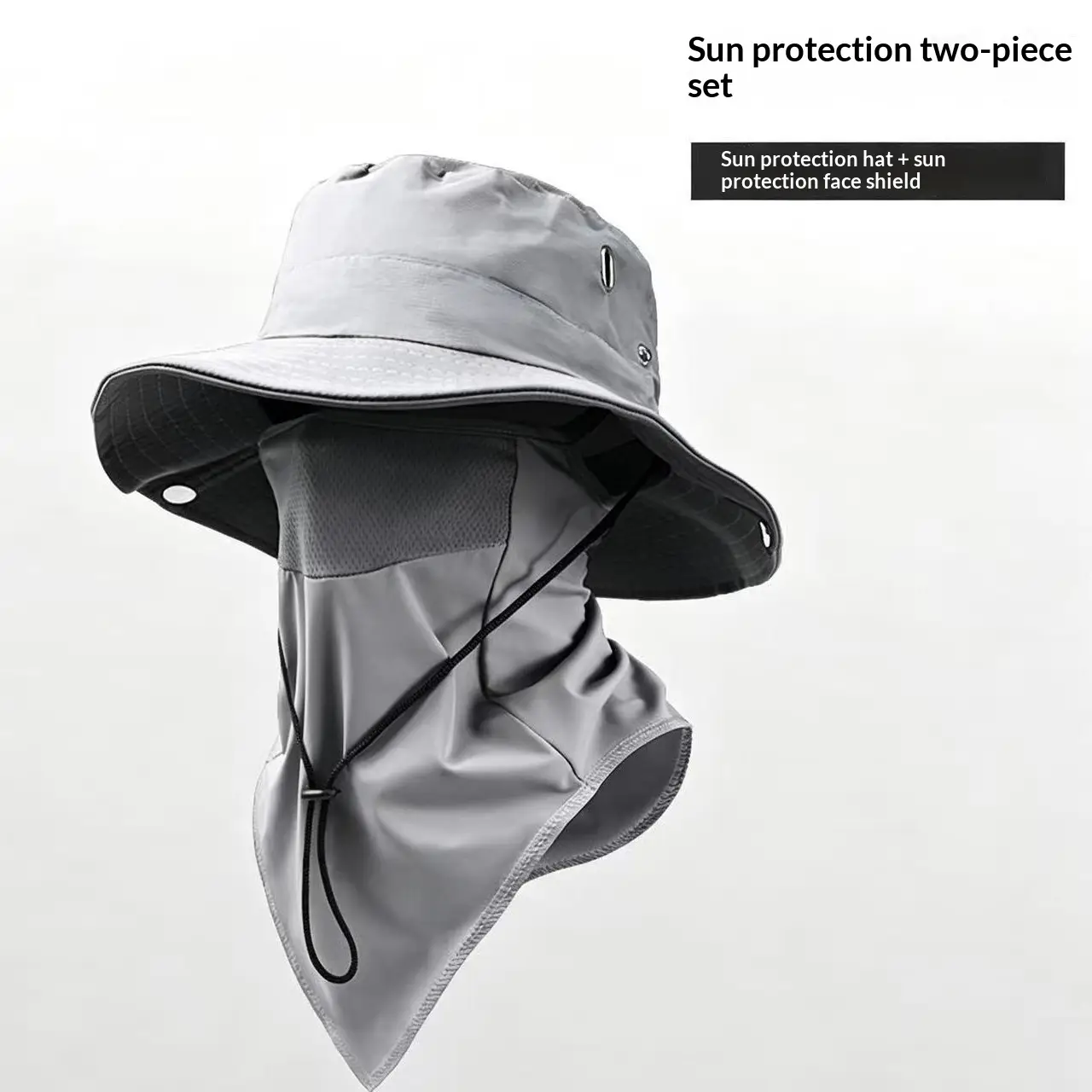 Hiking And Mountaineering Sun-Protection Hat Two-Piece Set