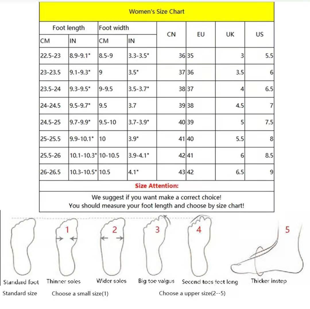 Sarah Express Ankle Boots Size Chart EU 35-43