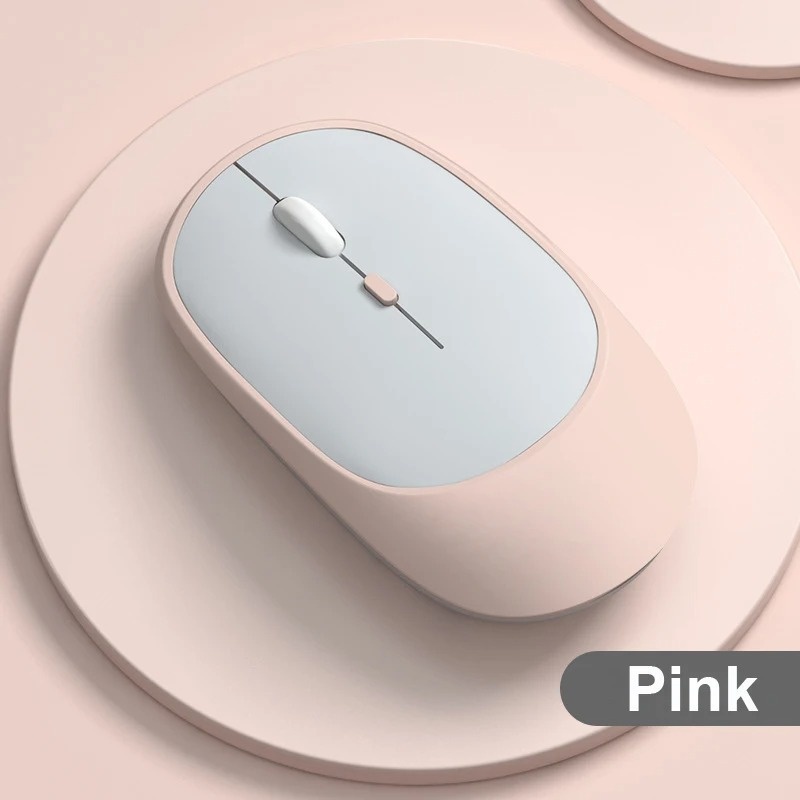 Color-block Bluetooth 24G Dual-mode Rechargeable Wireless Mouse 9