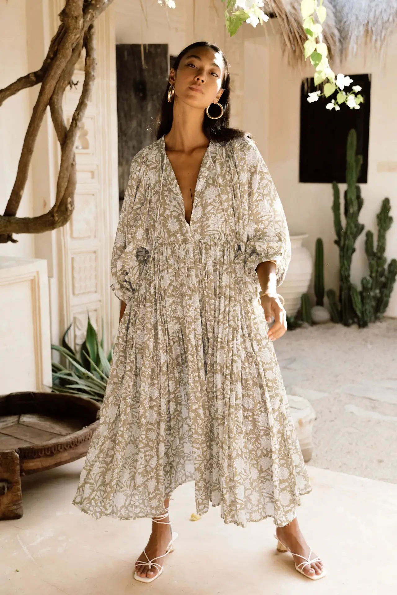 New Floral Fashion Women's Loose Plus Size Casual Half Sleeve Dress