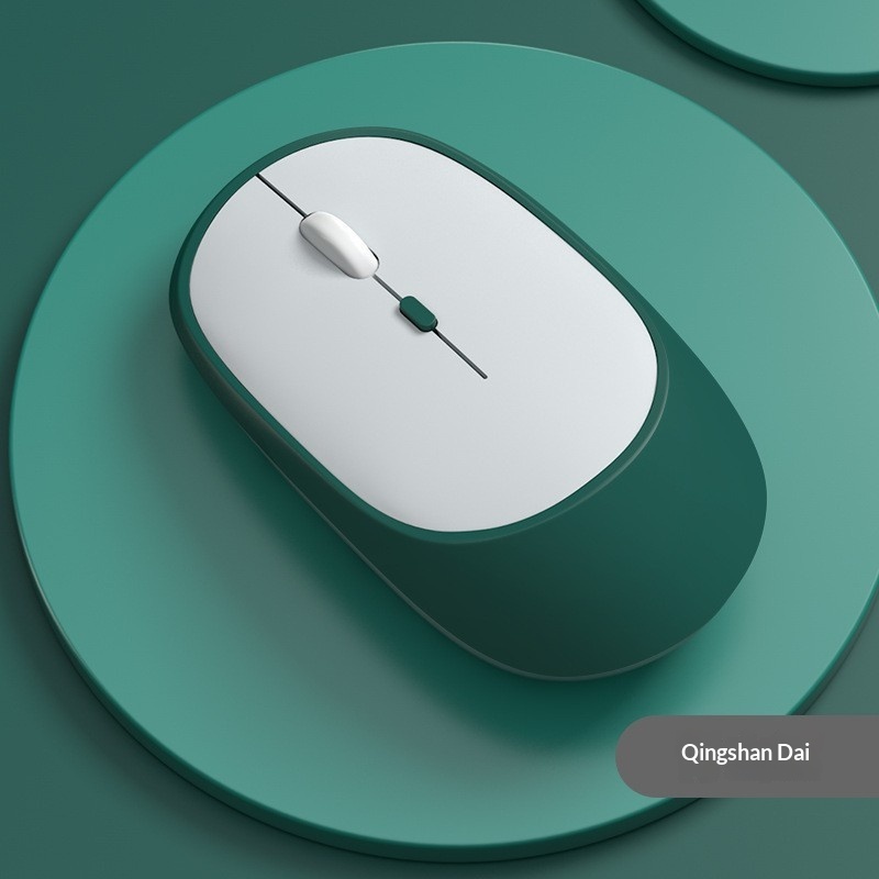 Color-block Bluetooth 24G Dual-mode Rechargeable Wireless Mouse 2