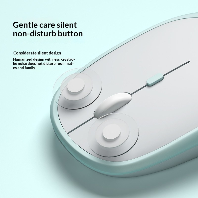 Color-block Bluetooth 24G Dual-mode Rechargeable Wireless Mouse 10