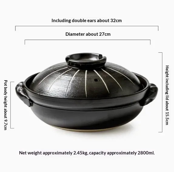 Slow Cooker Stew Pot Household Ceramic Braising Pot