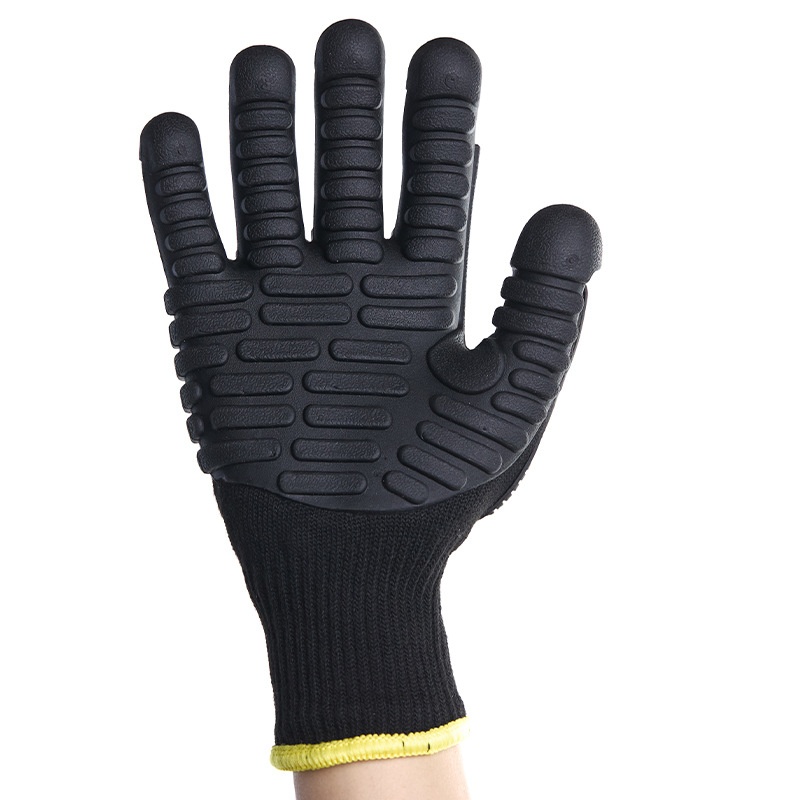TPR Mechanical Construction Industry Palm Anti-vibration Gloves 6