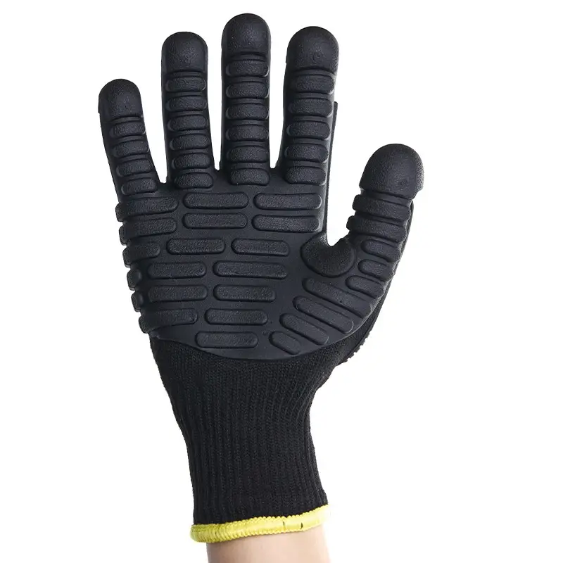TPR Mechanical Construction Industry Palm Anti-vibration Gloves
