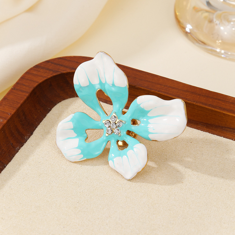 Enamel Flower Brooch, picture 10 of 12