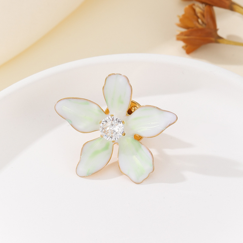 Enamel Flower Brooch, picture 8 of 12