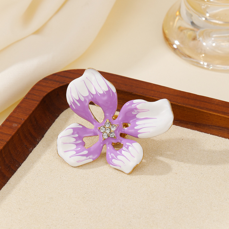 Enamel Flower Brooch, picture 12 of 12