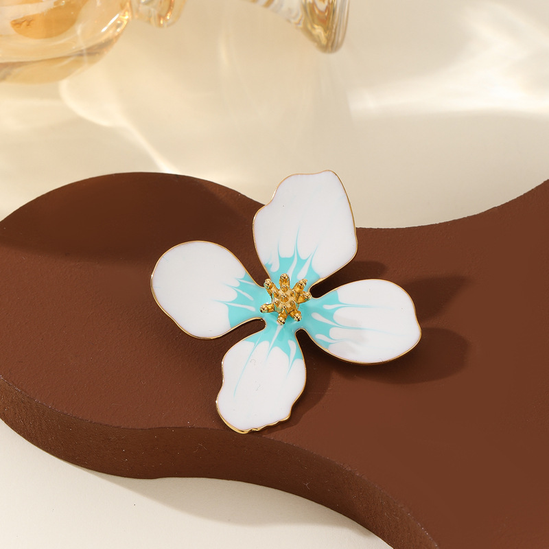 Enamel Flower Brooch, picture 7 of 12
