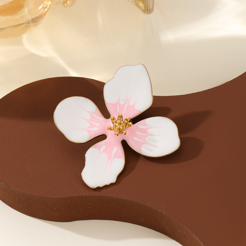 Enamel Flower Brooch, picture 5 of 12